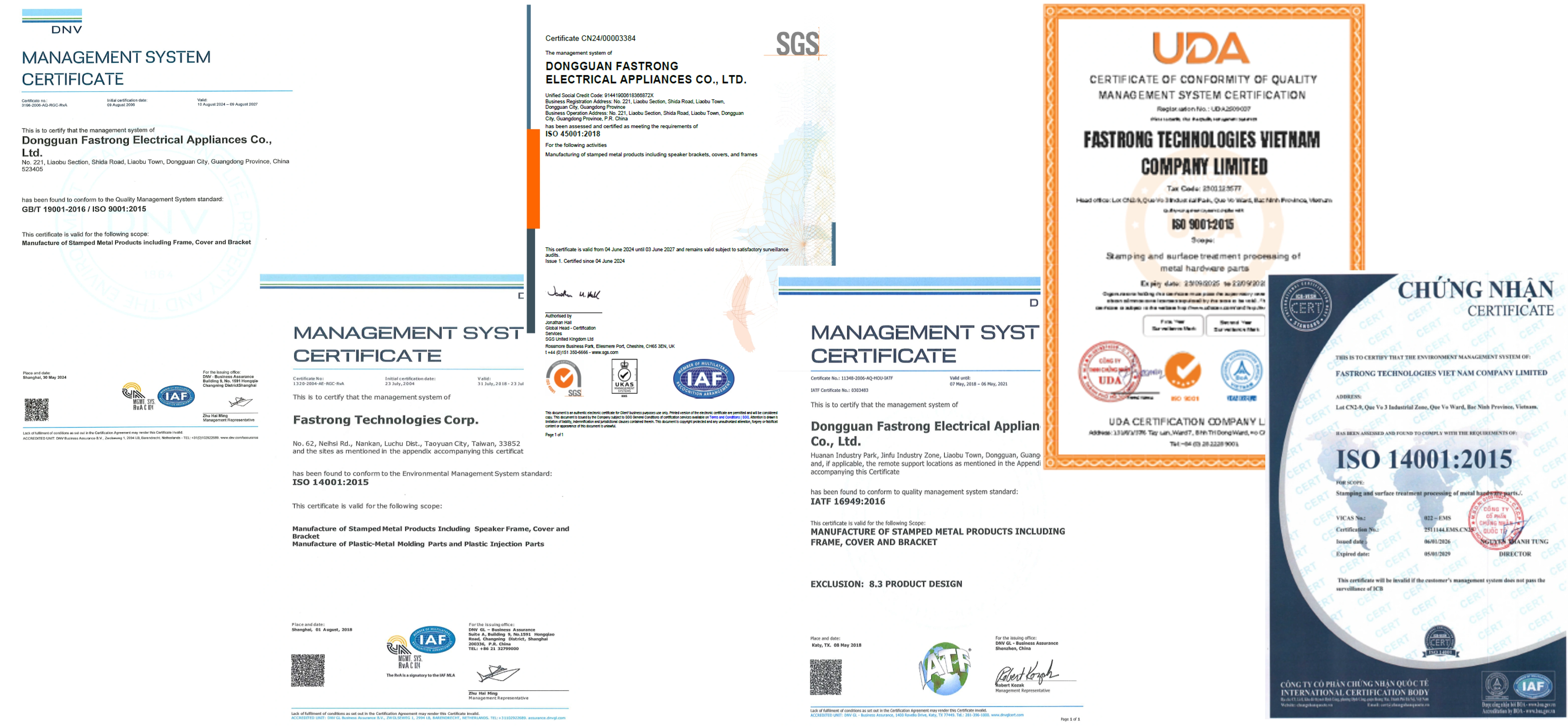 Quality Certificates